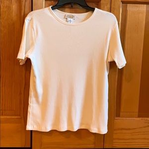 Off white ribbed top